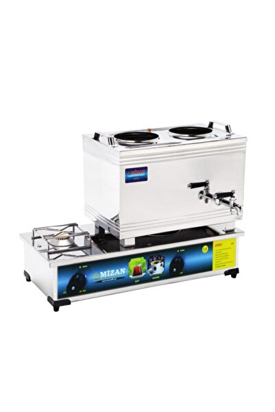 Mizan 25 Lik Lpg Tüplü 20 Litre 2 Demlikli Çay Kazanı - Çay Ocağı