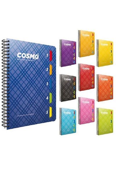 Gıpta Cosmo A4 în carouri cu separatoare capac din plastic 150 coli Notebook