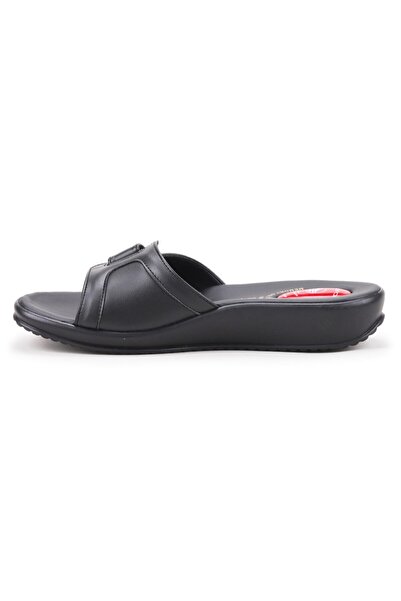 Ceyo 9200-12 Daily Velcro Gel Women's Slippers Black