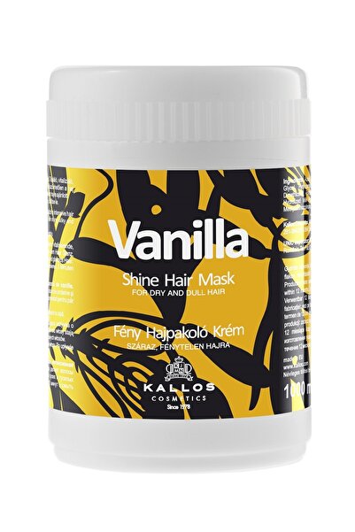 Kallos Cosmetics Vanilla 1000ml Radiance Hair Care Mask with Vanilla Extract for Dry and Dull Hair