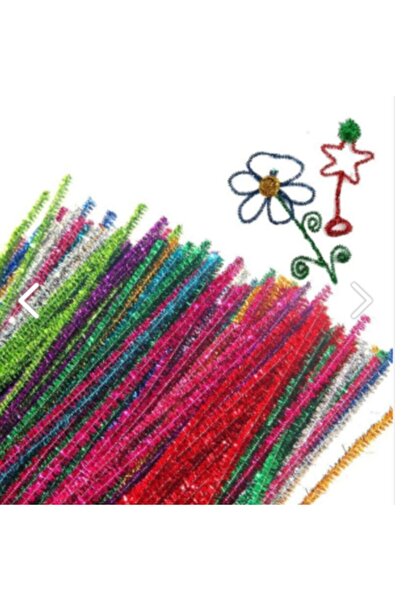 Genel Markalar Okul Etkinlik Seti Şönil Ponpon Anaokulu Seti Okul Öncesi Set Kreş Seti Simli