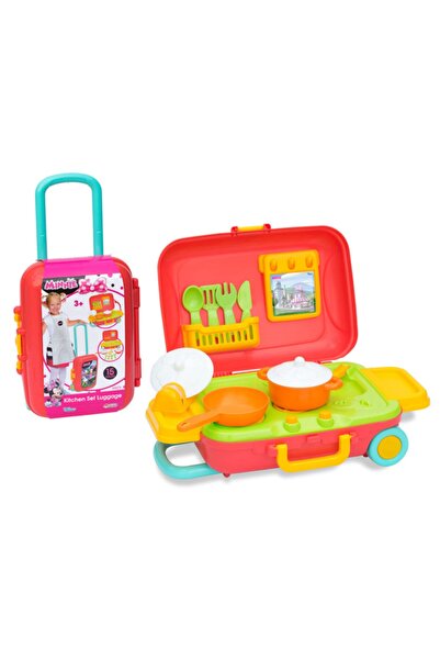 Genel Markalar Minnie Mouse Mutfak Set Bavulum 15 Parça Mutfak Seti