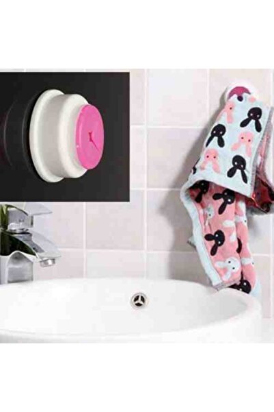 FırsatVar مجموعة مكونة من قطعتين للمطبخ والحمام - شماعة منشفة وحامل مع كوب شفط