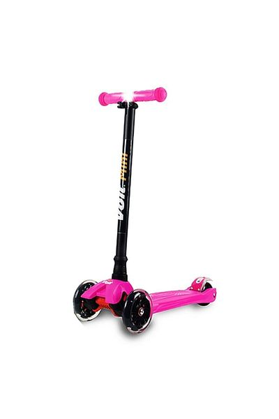 Voit Mini LED Lighted 3 Wheel Scooter Fuchsia