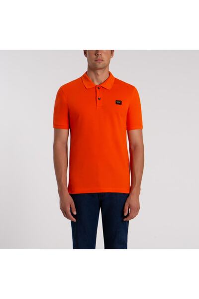 PAUL&SHARK Ανδρικό πλεκτό μπλουζάκι πόλο από βαμβακερό γιακά πόλο