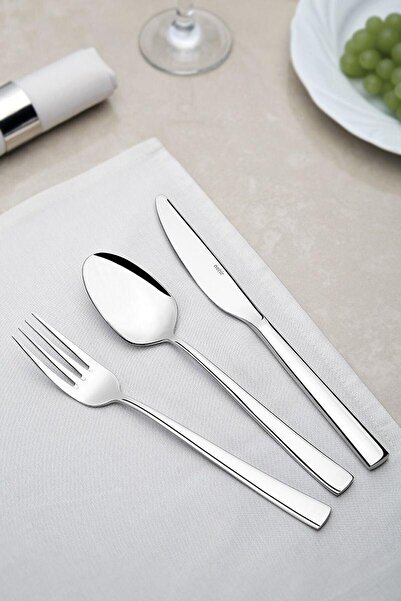 Nehir Deniz Sade 89 Parça Karton Kutulu Çatal - Kaşık - Bıçak Seti 9541925