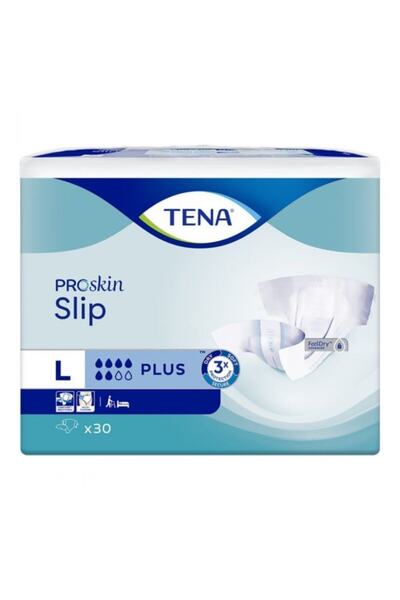 TENA Slip Proskin Plus Large (BÜYÜK) 6 Damla Belbantlı Hasta Bezi 30 Adet