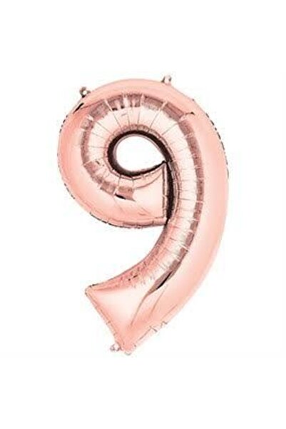 Dipak بالون رقائق الورد الذهبي ( 9 ) 34 بوصة 76 سم