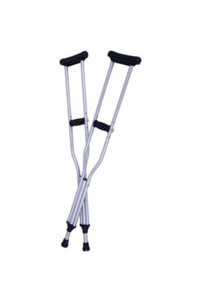 RAJ Siyah Renk Çiftli Koltuk Değneği Yükseklik Ayarlı Bir Çift