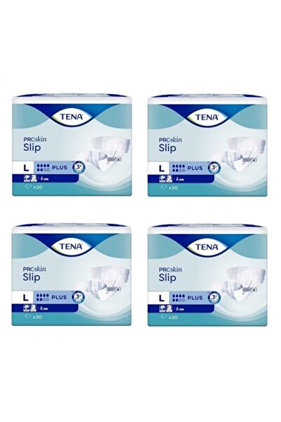 TENA Slip 6 Damla Premium Büyük Boy Large Belbantlı Hasta Bezi 30'lu 4 Paket