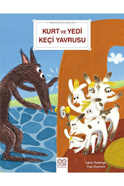 1001 Çiçek Kitaplar كلاسيكيات الأطفال - الذئب وسبعة حبات - سيلفي روبرج