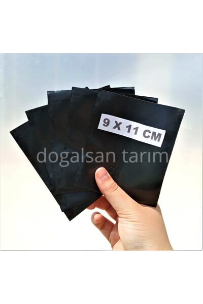 Doğalsan Tarım Fidan Poşeti 9x11 Cm 50 Adet Körüksüz Fide Poşeti Fide Torbası...