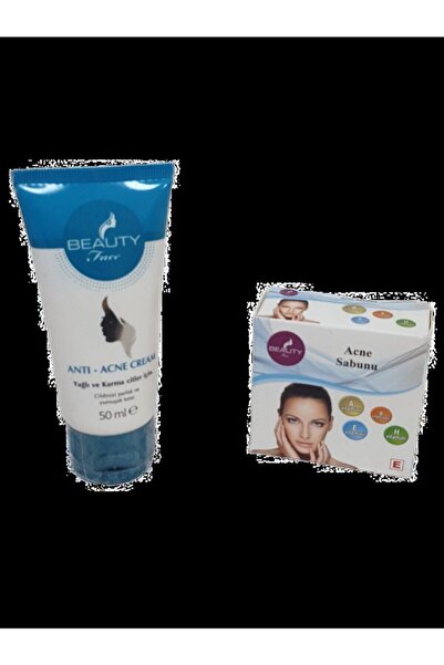 Beauty 50 مل كريم مضاد لحب الشباب والبثور + صابون حب الشباب