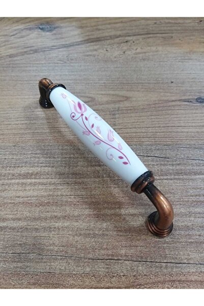 ARON 2020-21-109 Antik Bakır Rustik Porselen Kulp Mobilya Vestiyer Çekmece Do...