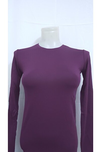 Ece Kadın Bisiklet Yaka Uzun Kollu Badi