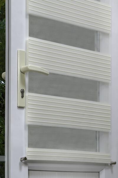 VENTİ PERDE Kapı Ve Pencere Üstü Metal Rustikli Venti Ekru Açık Krem Plise Zebra Perde 2609