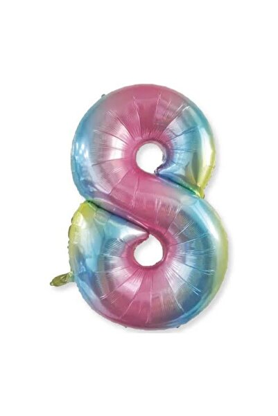 Dipak بالون رقائق قوس قزح (8 ) 34 بوصة 76 سم