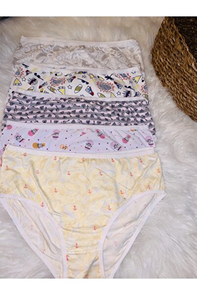 EBRULİ BUTİK06 5’li Kadın Kilot 42/44 Beden Uyumlu