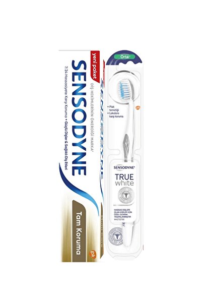 Sensodyne Tam Koruma Diş Macunu 75 ml Ve Diş Fırçası Seti