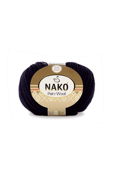 NAKO Καθαρή Μαλλί - Μαύρο - 217