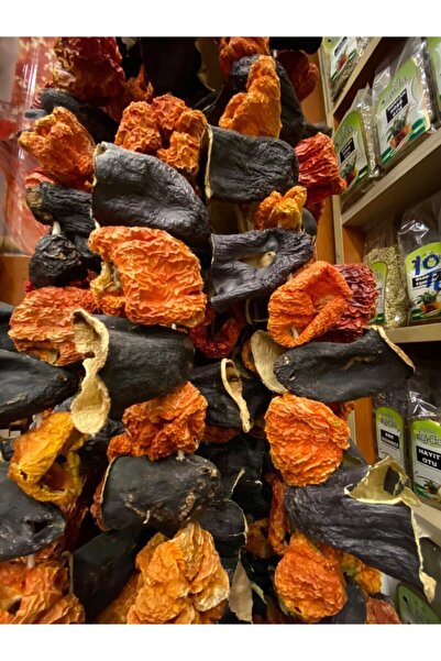 BEYPAZARI YÖRESEL ÜRÜNLERİ Dolmalık Karışık Biber-patlıcan Kurusu 50 Adet