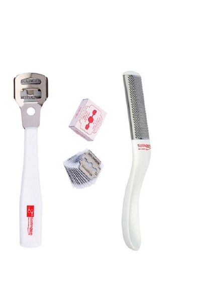 Solingen Foot Care Set Raspa 7393, Razor 7494 and Rasp 7159