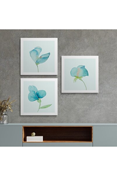 HOMEPACK Canvas Wall Painting Set of 3 Square Canvas Painting Set Triple Square/009