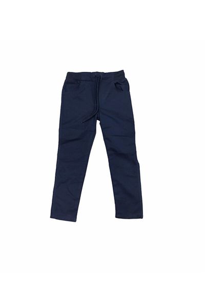Dıgıl Kids Children's School Trousers Sherz Fabric Full Elastic Camisole Navy Blue