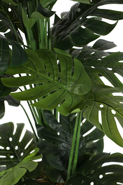 Yapay Çiçek Deposu Yapay Deve Tabanı Ağacı Metal Saksıda 180 Cm (monstera Deliciosa)