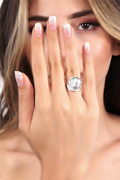 LABALABA Kadın Antik Gümüş Kaplama Retro Tarz Çiçek Motifli Ayarlanabilir Kaş...