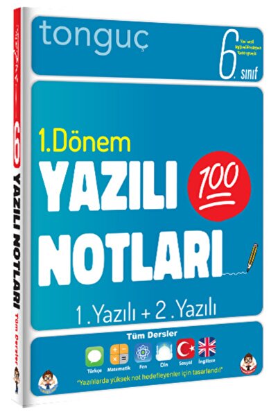 Tonguç Akademi Güncel Baskı 6. Sınıf Yazılı Notları 1. Dönem 1 Ve 2. Yazılı