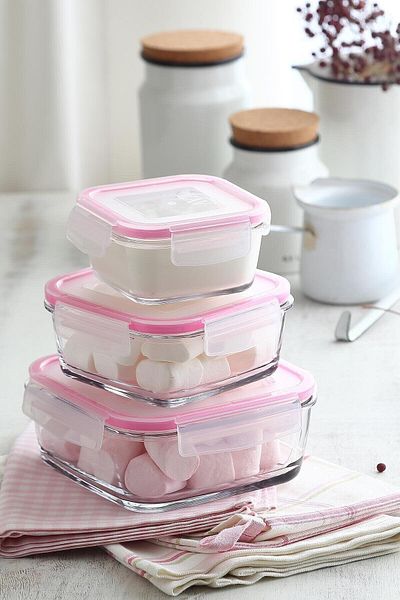 LAV 3-Piece Fresco Locked Glass Storage Set
