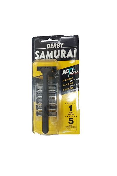 Derby Samurai 2-Blade 5-Piece Shaving Razor