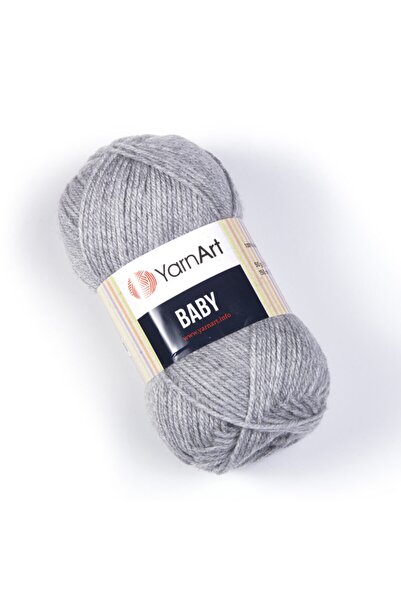 Yarnart Baby - Baby Hand Knitting Rope Gray-195