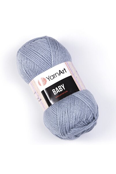Yarnart Baby - Fir tricotat manual pentru bebeluși, gri gheață-3072