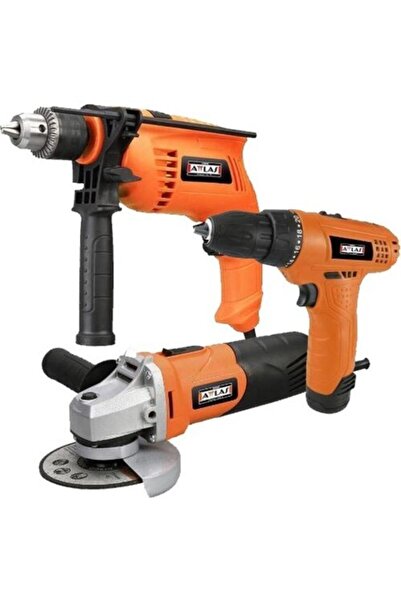 Atlas Attlas Eco Set 3l Avuç Taşlama  Darbeli ve Li İon Akülü Matkap Vidalama