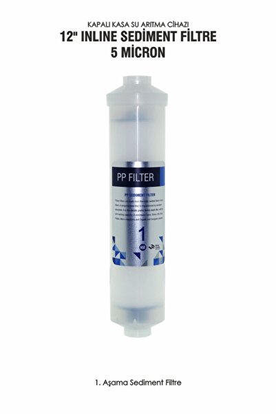Puredrop 12" Inlıne Sediment Filtre 5 Micron