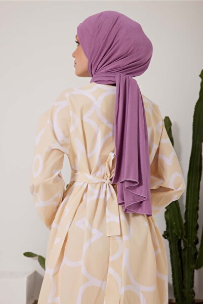 Gülsoy شال نسائي من القطن الممشط باللون الأرجواني الداكن - 57