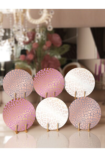 Realhomes 6'lı Soft Renkli Benek Tasarımlı Supla & Servis Altlığı