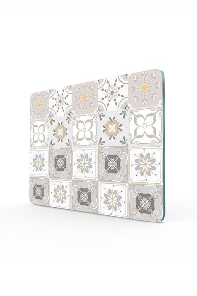 Decovetro Çini Görünümlü | Cam Kesme Tahtası - Kesim Tablası | 20 X 30 Cm