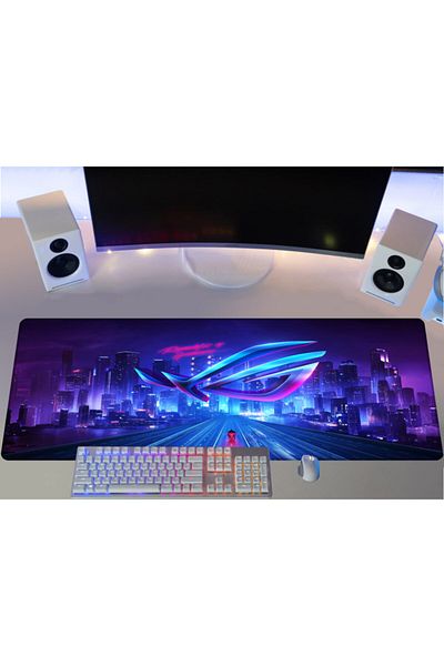 PORGE لوحة ماوس ألعاب روج مقاس 90x40 سم Xxl كبيرة