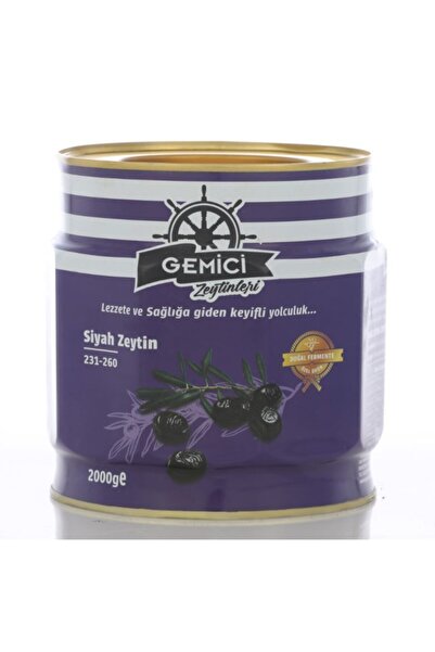 Gemici Zeytin Mega Yağlı Sele Siyah Zeytin