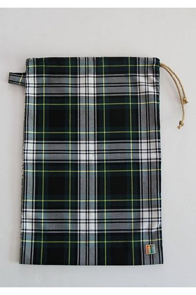 Çizgikare Green Plaid Bread Bag