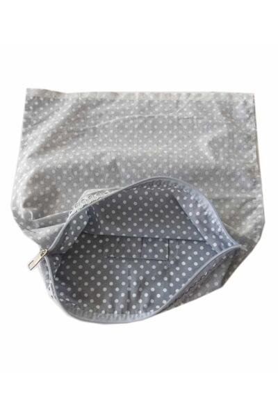 angel çanta aksesuar 38x38 Cm Căptușeală cu fermoar în picioare, buline gri