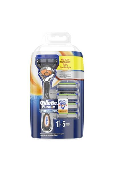 Gillette Fusion Proglide Flexball Shaver + 5 Spare Heads