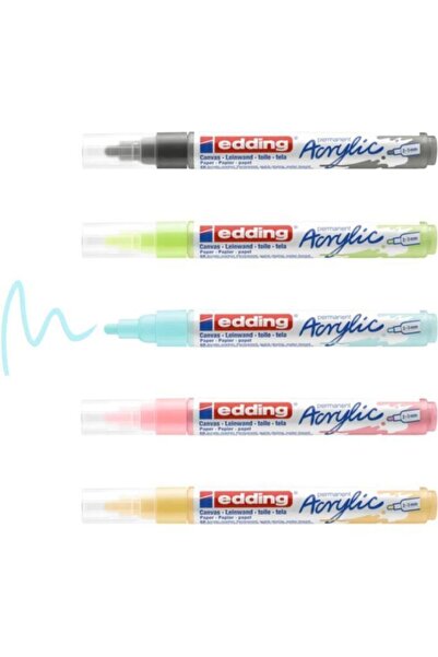Edding Markör Acrylic Medium Tip Set of 5 Festıve 4-5100-5-999