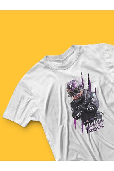 FANBOX SHOP Tricou unisex Lewis Hamilton Wakanda Forever