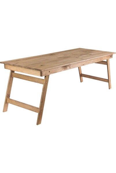 FebsWood Masif Ahşap Katlanır Masa , Orta Sehpa