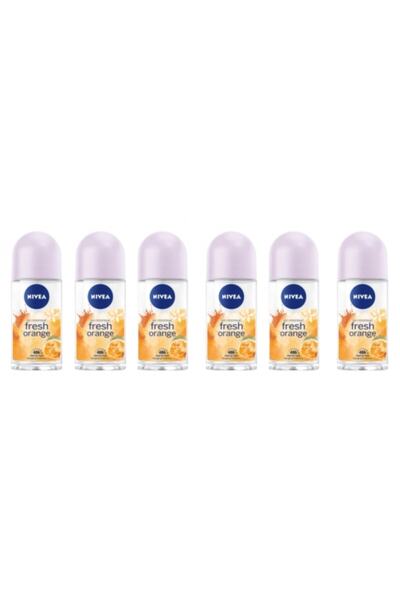 NIVEA 6 Adet Fresh Orange Bayan Deo Rolon (6x50ml) Roll-on Roll On