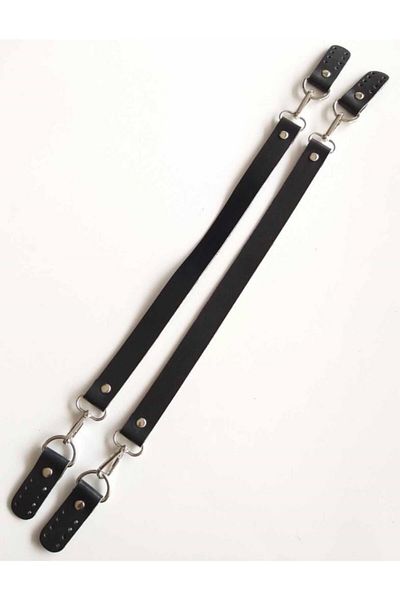 angel çanta aksesuar Real Leather 55 cm Misu Model Double Handle Black Silver Metal